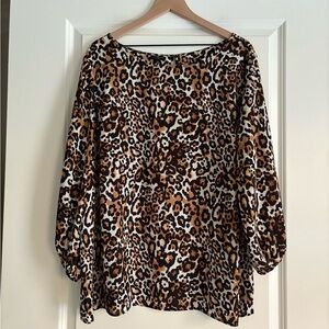 Talbots Women’s Leopard Print Blouse
